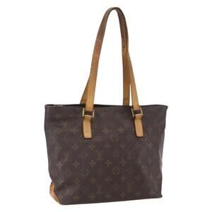 LOUIS VUITTON Monogram Cabas Piano Tote Bag M51148 LV Auth ka1194